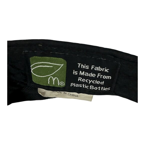 McDonald’s Black Adjustable Visor Hat – 100% Recycled Polyester – Employee Unifo - Picture 3 of 4